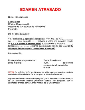 Ampliacin De Plazo Para La Entrega De La Disertacin De Grado Puce  Form