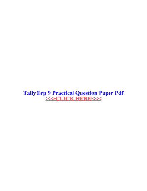 Tally Practical Question  Form