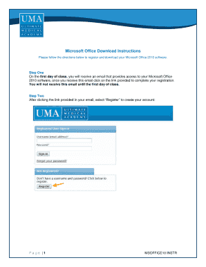 Install Microsoft Office  Form