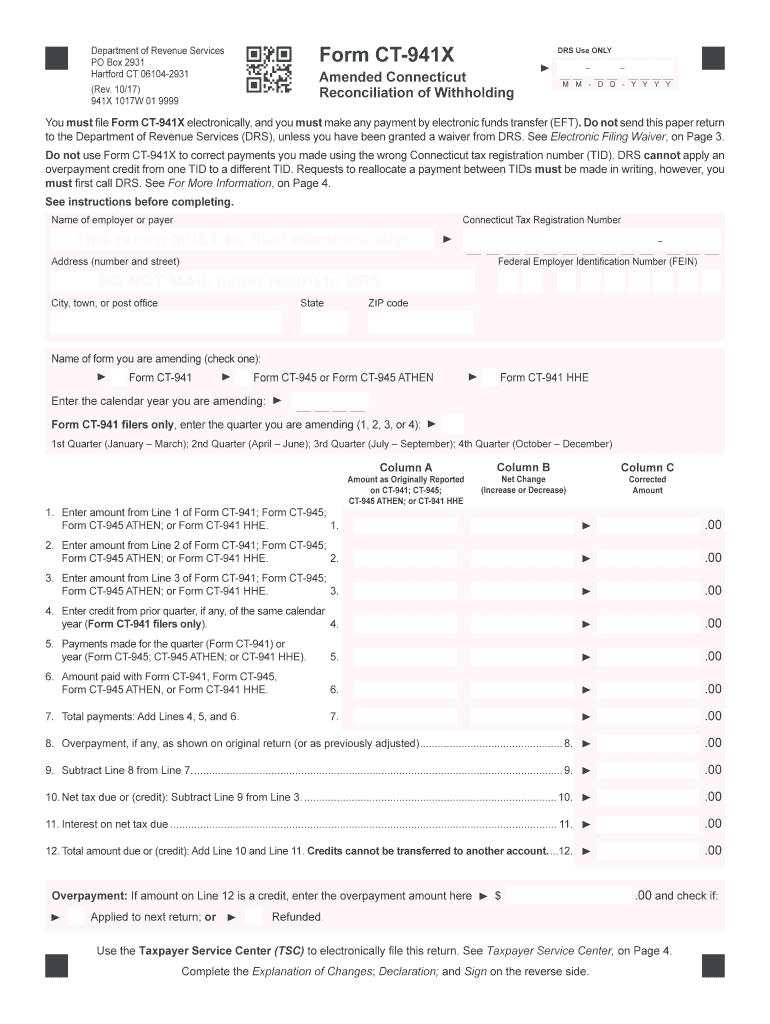 Form Ct 941x