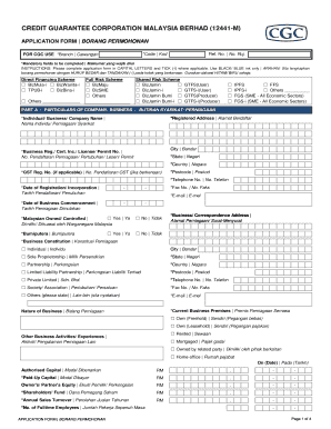 CREDIT GUARANTEE CORPORATION MALAYSIA BERHAD 12441 M  Form