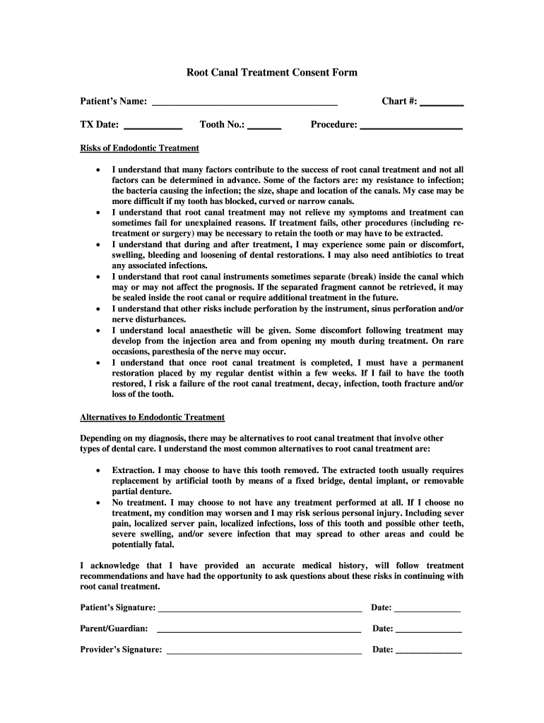 Canal Consent Form