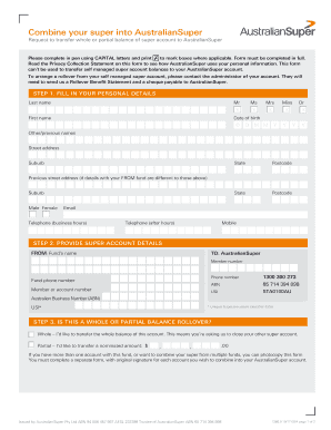 Get and Sign Australiansuper Form 2017