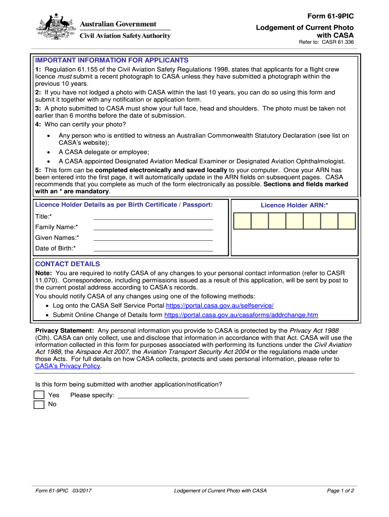  Form 61 9pic 2017