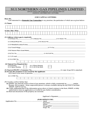 SUI NORTHERN GAS PIPELINES LIMITED  Form