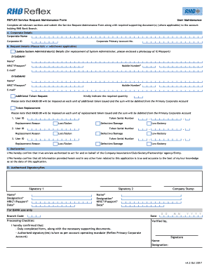 Rhb Reflex Maintenance Form