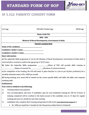Consent Form Ministry of Rural Development PDF
