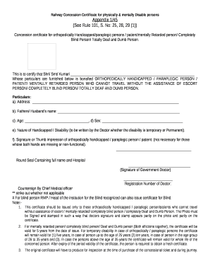 Railway Concession Form 1 45 PDF