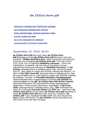 De 2525xx Sample  Form