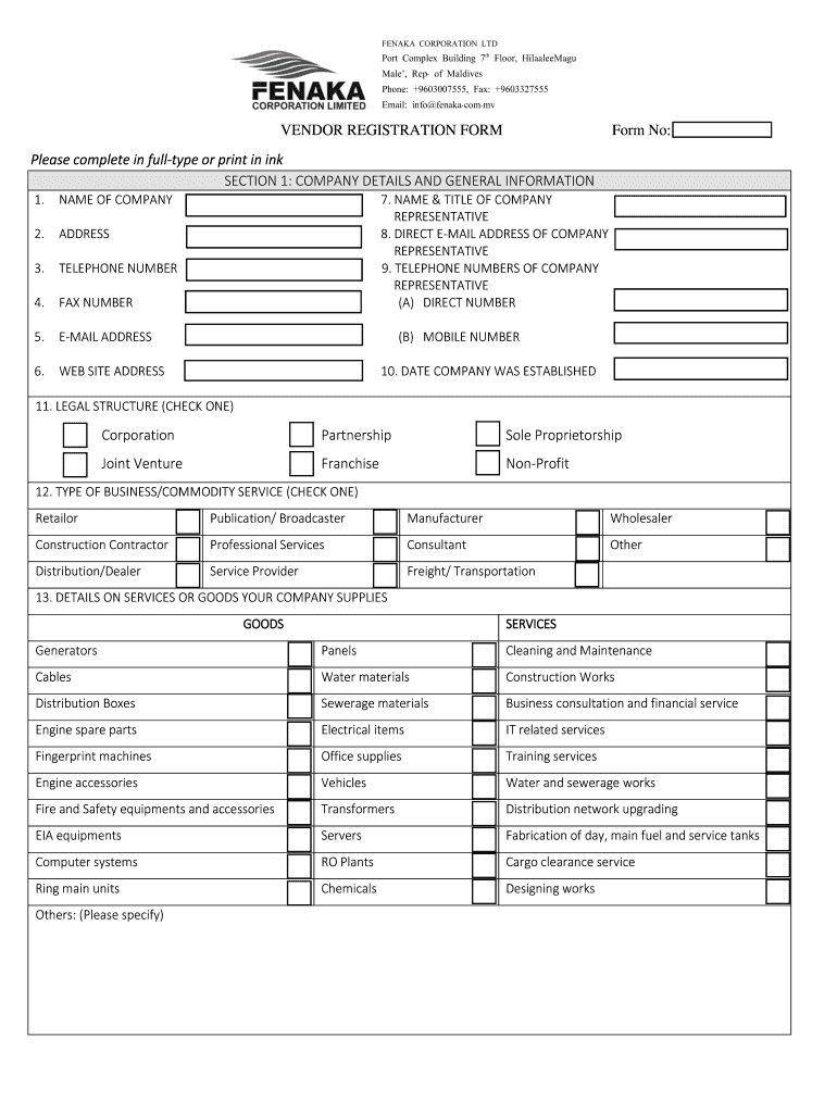 Fenaka Bill Pay  Form