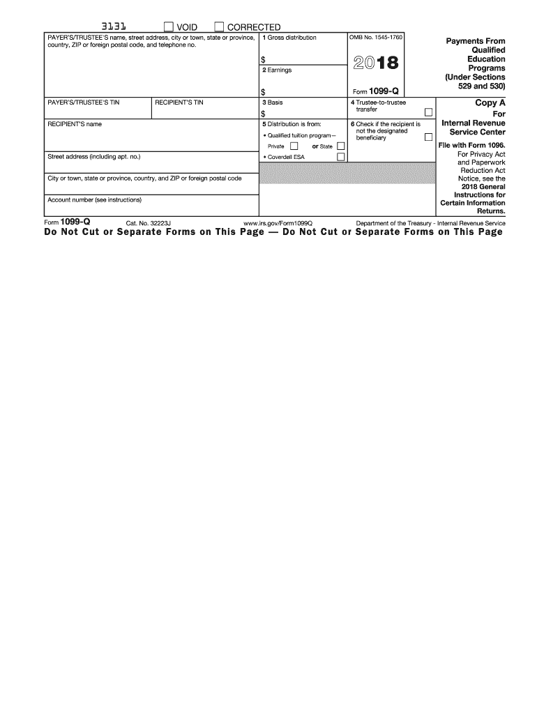  Form 1099 Q 2018-2024