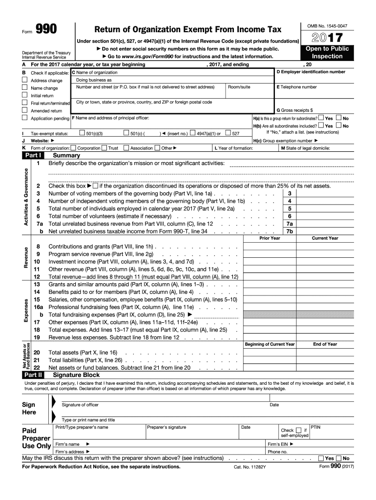  990  Form 2017