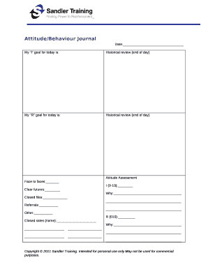 AttitudeBehaviour Journal  Form
