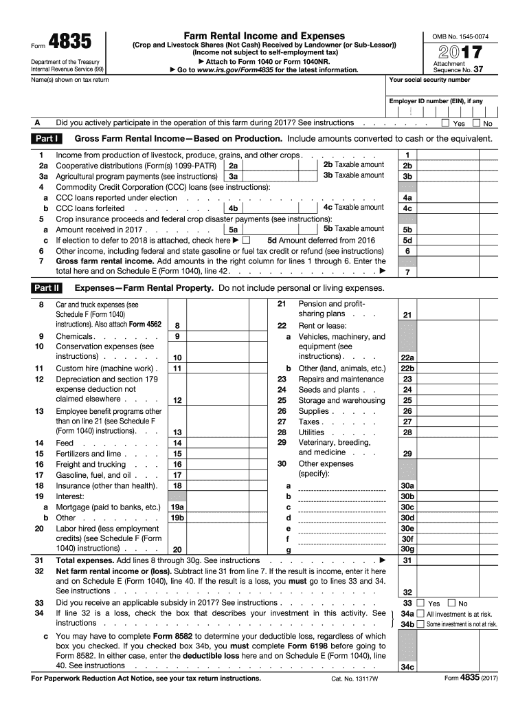  Irs Form 4835 2017