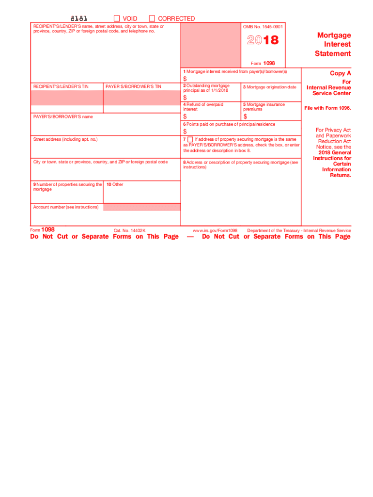  Irs Form 1098 T 2018