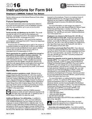  Instructions 944 Form 2016