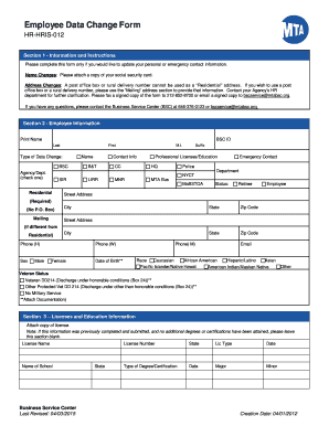 Hris Proforma PDF