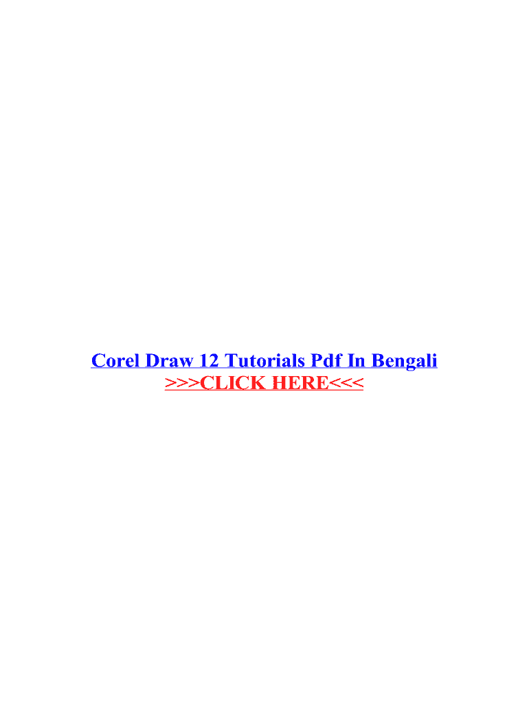 Corel Draw 12 Tutorial PDF  Form