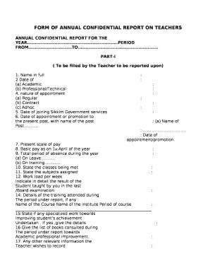 How to Fill Acr Form for Teachers