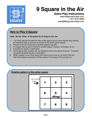 Game Play Instructions  Form