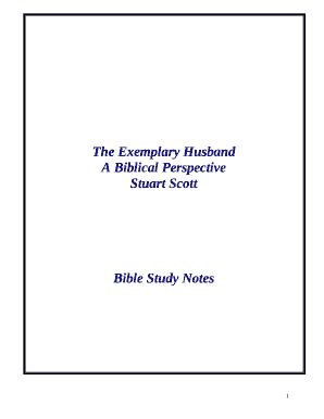 The Exemplary Husband Study Guide PDF  Form