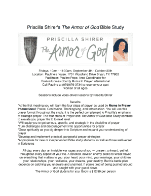 The Armor of God Priscilla Shirer PDF  Form