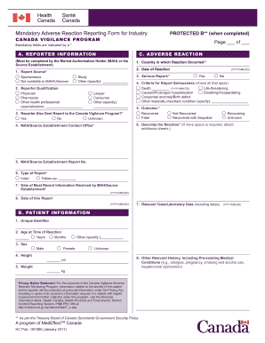  Mandatory Adverse Reaction 2011