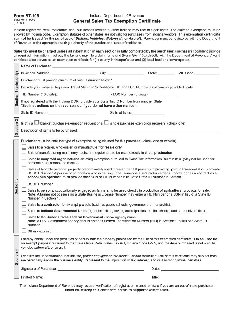 Indiana Tax Forms