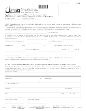  Application for Transfer of Members Accumulated Salary 2016-2024