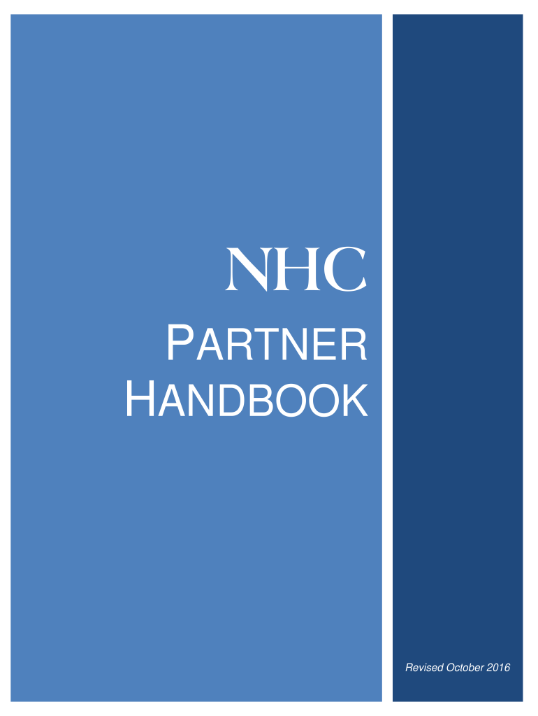 NHC PARTNER HANDBOOK  Form