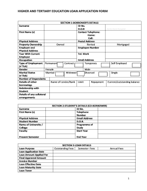 Loan Application Form