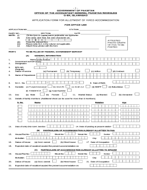 OFFICE of the ACCOUNTANT GENERAL PAKISTAN REVENUES  Form