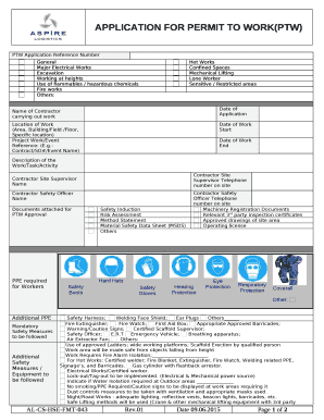 Ptw Template  Form