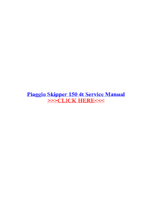Piaggio Skipper 125 Manual PDF  Form