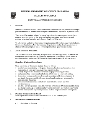 What is Industrial Attachment PDF  Form