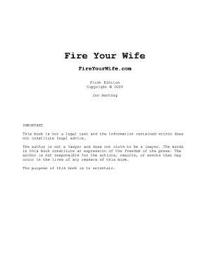 Fire Your Wife  Form