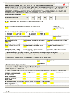 Bca Section D Form