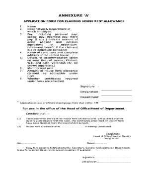 House Rent Allowance Letter Format PDF