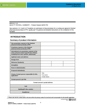 Who Qos Pd Template  Form