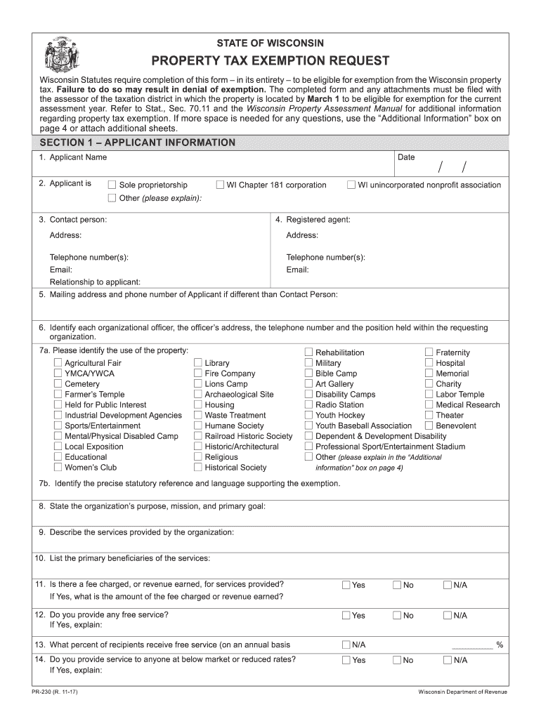  Pr 230 Form 2017