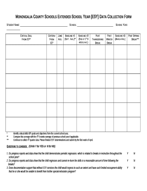 Esy Data Collection Forms