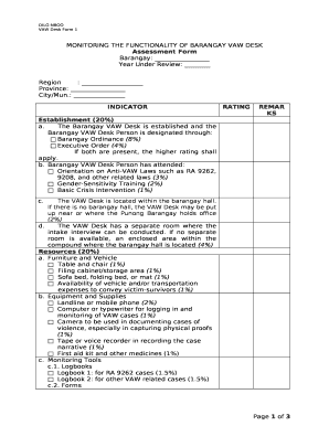 Vawc Intake Form PDF