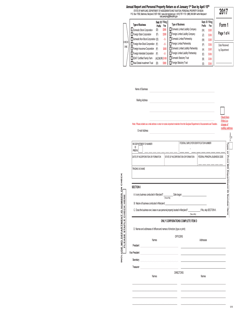  Md Form 1 2017