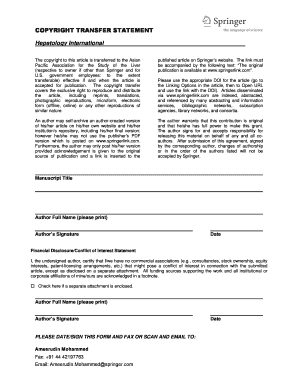 Hepatology International  Form