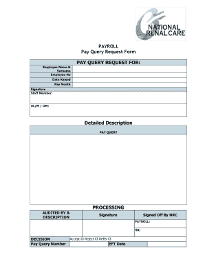 Pay Query  Form
