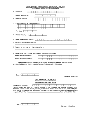 Rpli Revival Form