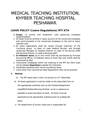 MEDICAL TEACHING INSTITUTION,  Form