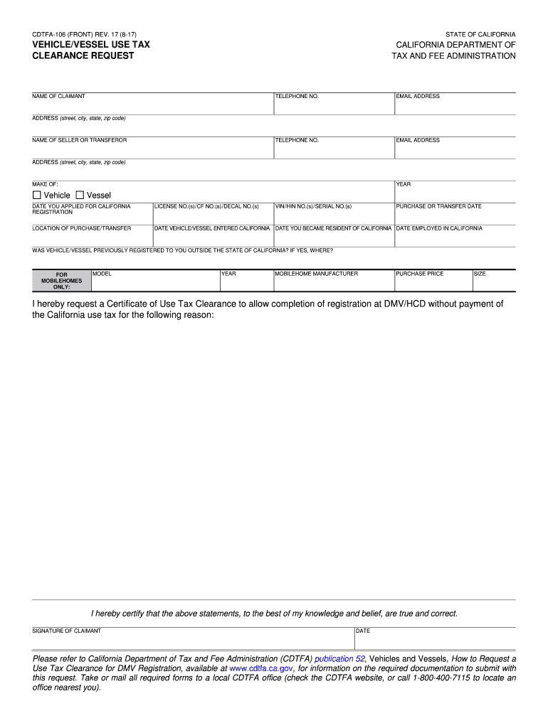  Boe 106  Form 2017