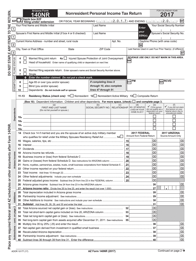 Arizona Tax Forms