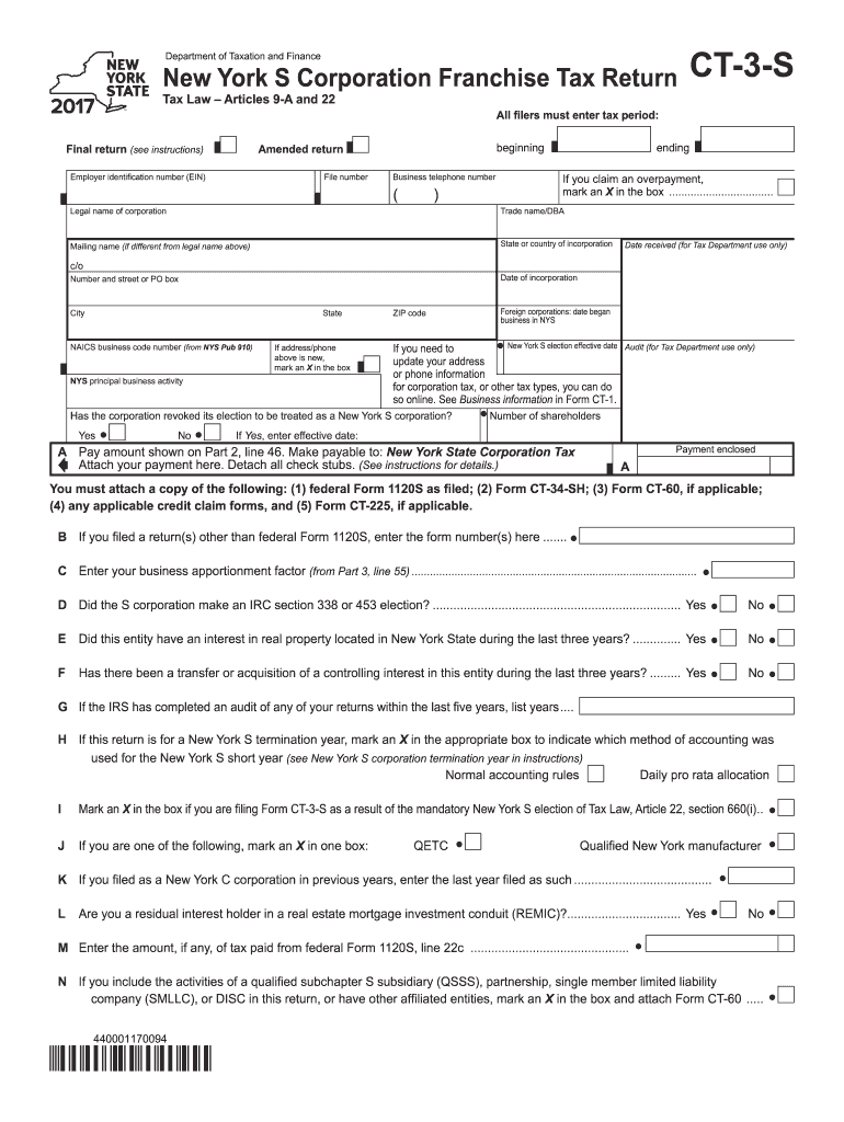  Ct 3 S Form 2020